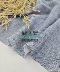Krinkıl Müslin |  Çift Renk 2 Katlı Bürümcük Kumaş | Denim Ve Krem Krinkıl Müslin |  Çift Renk 2 Katlı Bürümcük Kumaş | Denim Ve Krem