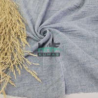Krinkıl Müslin |  Çift Renk 2 Katlı Bürümcük Kumaş | Denim Ve Krem Krinkıl Müslin |  Çift Renk 2 Katlı Bürümcük Kumaş | Denim Ve Krem
