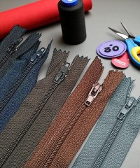 Pantolon Fermuarı | Kemik Fermuar Uzunluk: 18 cm Gri