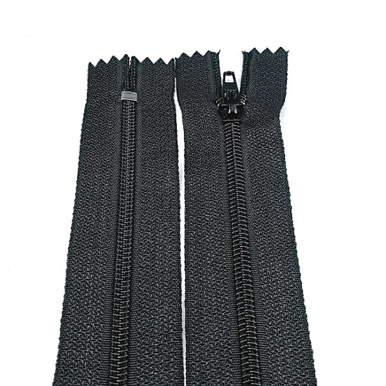 Pantolon Fermuarı | Kemik Fermuar Uzunluk: 18 cm Siyah Pantolon Fermuarı | Kemik Fermuar Uzunluk: 18 cm Siyah
