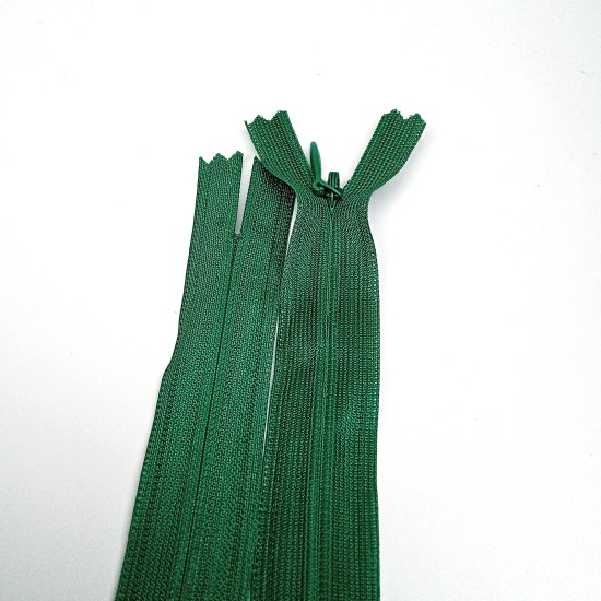 Gizli Fermuar | Uzunluk: 40 cm | Yeşil Gizli Fermuar | Uzunluk: 40 cm | Yeşil
