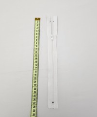 Kemik Fermuar Uzunluk: 18 cm Beyaz