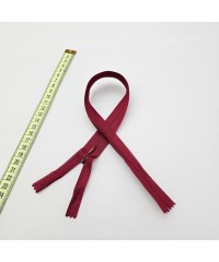 Gizli Fermuar | Uzunluk: 40 cm | Canlı Bordo