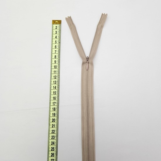 Gizli Fermuar | Uzunluk: 60 cm | Vizon Gizli Fermuar | Uzunluk: 60 cm | Vizon