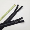 Siyah Metalik Dişli Yuvarlak Halka Fermuar | Mont-Çanta Fermuarı Uzunluk: 20 cm Siyah Siyah Metalik Dişli Yuvarlak Halka Fermuar | Mont-Çanta Fermuarı Uzunluk: 20 cm Siyah