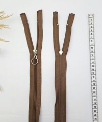 Yuvarlak Halka Fermuar | Mont-Çanta Fermuarı Uzunluk: 47 cm Açık Kahverengi Yuvarlak Halka Fermuar | Mont-Çanta Fermuarı Uzunluk: 47 cm Açık Kahverengi