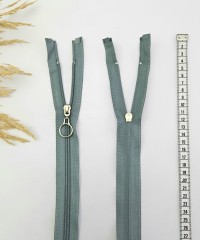 Yuvarlak Halka Fermuar | Mont-Çanta Fermuarı Uzunluk: 47 cm Damar Rengi Yuvarlak Halka Fermuar | Mont-Çanta Fermuarı Uzunluk: 47 cm Damar Rengi