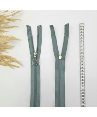 Yuvarlak Halka Fermuar | Mont-Çanta Fermuarı Uzunluk: 47 cm Damar Rengi