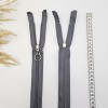 Yuvarlak Halka Fermuar | Mont-Çanta Fermuarı Uzunluk: 47 cm Gri Yuvarlak Halka Fermuar | Mont-Çanta Fermuarı Uzunluk: 47 cm Gri