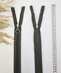 Yuvarlak Halka Fermuar | Mont-Çanta Fermuarı Uzunluk: 47 cm Haki Yuvarlak Halka Fermuar | Mont-Çanta Fermuarı Uzunluk: 47 cm Haki