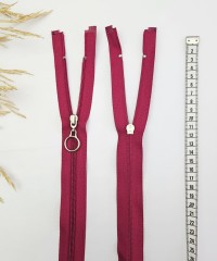 Yuvarlak Halka Fermuar | Mont-Çanta Fermuarı Uzunluk: 47 cm Kırmızı Yuvarlak Halka Fermuar | Mont-Çanta Fermuarı Uzunluk: 47 cm Kırmızı