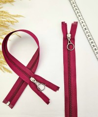 Yuvarlak Halka Fermuar | Mont-Çanta Fermuarı Uzunluk: 47 cm Kırmızı Yuvarlak Halka Fermuar | Mont-Çanta Fermuarı Uzunluk: 47 cm Kırmızı