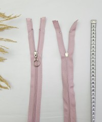 Yuvarlak Halka Fermuar | Mont-Çanta Fermuarı Uzunluk: 47 cm Pudra Yuvarlak Halka Fermuar | Mont-Çanta Fermuarı Uzunluk: 47 cm Pudra