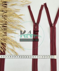 Gizli Fermuar | Uzunluk: 25 cm | Bordo Gizli Fermuar | Uzunluk: 25 cm | Bordo