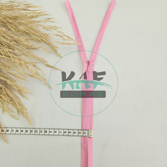 Gizli Fermuar | Uzunluk: 60 cm | Pembe