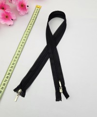 Çift Elcikli Gizli Fermuar | Uzunluk: 97 cm | Siyah