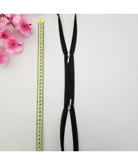 Çift Elcikli Gizli Fermuar | Uzunluk: 97 cm | Siyah