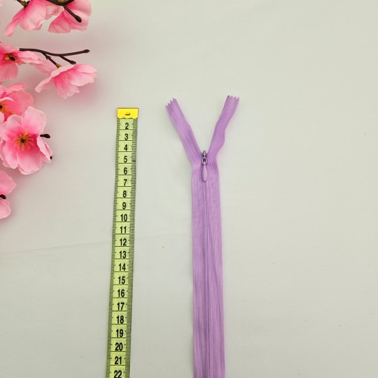 Gizli Fermuar | Uzunluk: 56 cm | Lila Gizli Fermuar | Uzunluk: 56 cm | Lila
