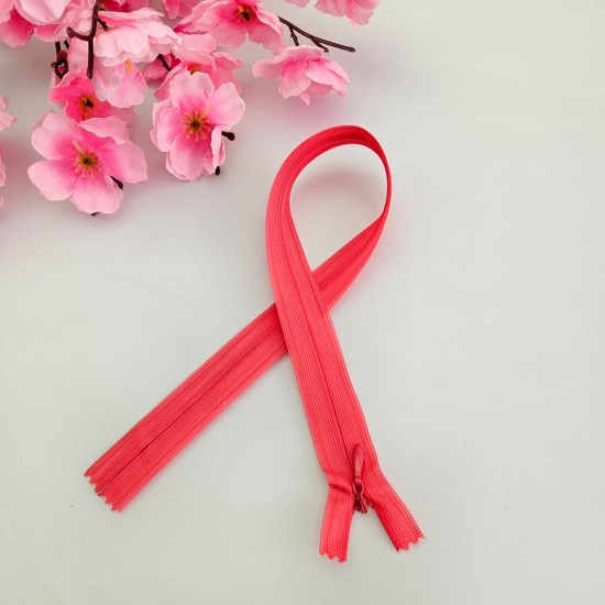 Gizli Fermuar | Uzunluk: 38 cm | Nar Çiçeği