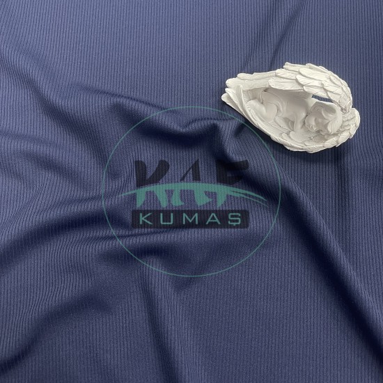 Fitilli İnterlok Kumaş | Taytlık ve Mayoluk | Lacivert 11-66