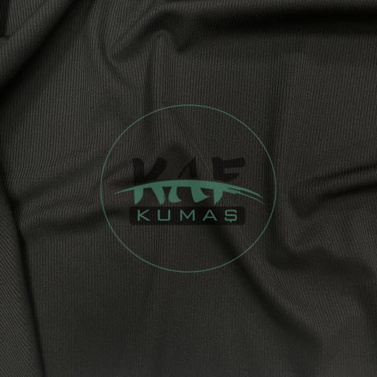 Fitilli İnterlok Kumaş | Taytlık ve Mayoluk | Siyah 11-85