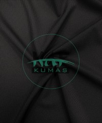 Fitilli İnterlok Kumaş | Taytlık ve Mayoluk | Siyah 11-85