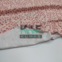 Baskılı %100 Pamuk İnterlok Kumaş | Pembe Leopar  Baskılı %100 Pamuk İnterlok Kumaş | Pembe Leopar