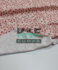 Baskılı %100 Pamuk İnterlok Kumaş | Pembe Leopar  Baskılı %100 Pamuk İnterlok Kumaş | Pembe Leopar