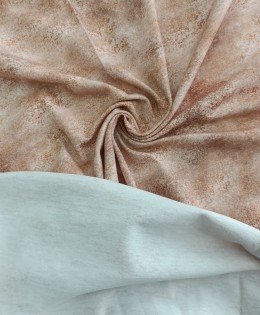 Süprem Parça Kumaş | Koyu Pembe Baskılı