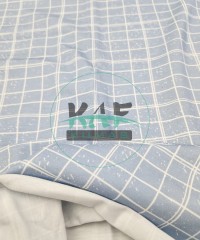 Pamuklu Süprem Kumaş | Mavili Kareler