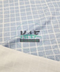 Pamuklu Süprem Kumaş | Mavili Kareler