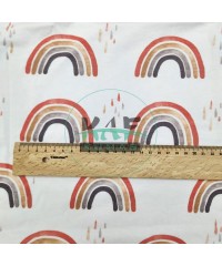 Dijital Baskılı Penye Süprem Parça Kumaş  | Gökkuşağı