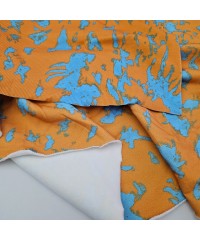 3 İplik Şardonlu Parça Kumaş | Turuncu