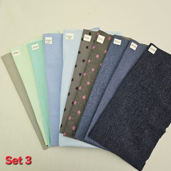 Ribana Parça Kumaş  30x30 cm| Set 3