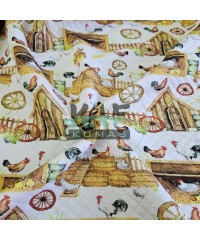 Desenli Kapitone Kumaş | Çiftlik 