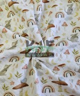 Desenli Kapitone Kumaş | Gökkuşağı