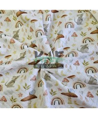 Desenli Kapitone Kumaş | Gökkuşağı