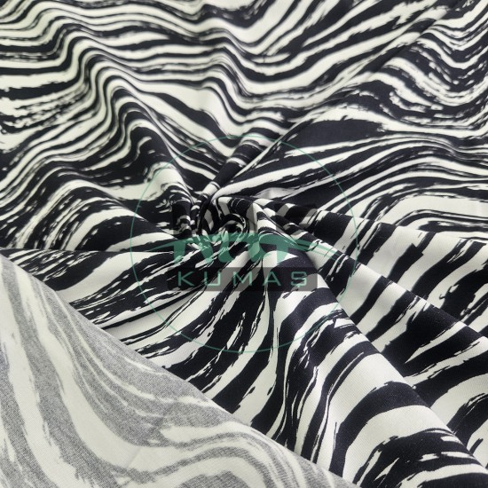 Zebra Desen Likralı Süprem Parça Kumaş Zebra Desen Likralı Süprem Parça Kumaş