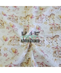 Desenli Kapitone Kumaş | Atlı Karınca