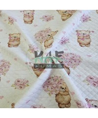 Desenli Kapitone Kumaş | Ayıcık