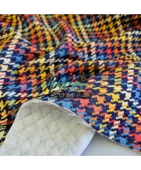 Desenli Kapitone Kumaş | Kazayağı