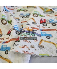 Desenli Kapitone Kumaş | Kepçe