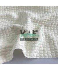 Boyalı Kapitone Kumaş | Krem