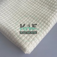 Boyalı Kapitone Kumaş | Krem