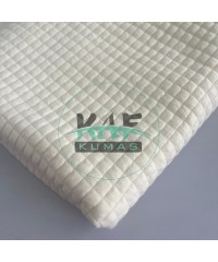 Boyalı Kapitone Kumaş | Krem