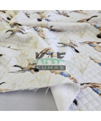 Desenli Kapitone Kumaş | Leylek