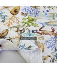 Desenli Kapitone Kumaş | Mercan