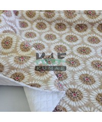 Desenli Kapitone Kumaş | Yuvarlak Çiçekler