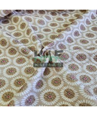 Desenli Kapitone Kumaş | Yuvarlak Çiçekler