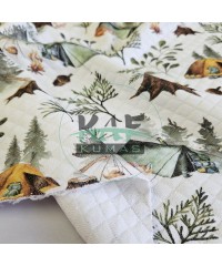 Desenli Kapitone Kumaş | Çadır